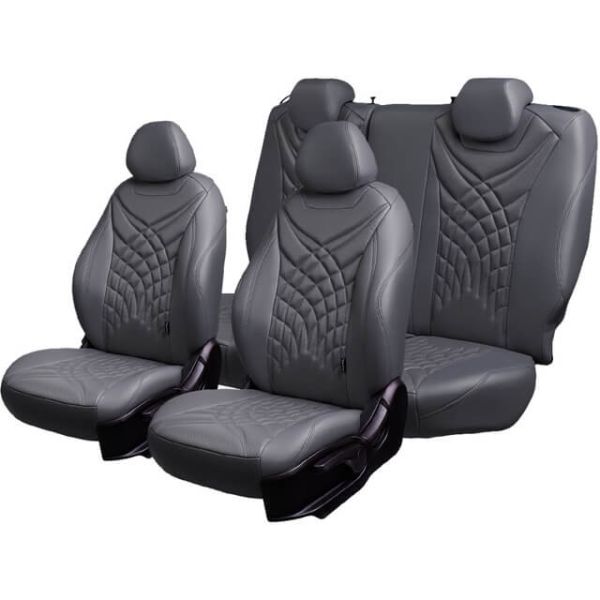 Чехлы Премиум Экокожа Байрон Президент|Жук на Chevrolet Rezzo (2004-2008)